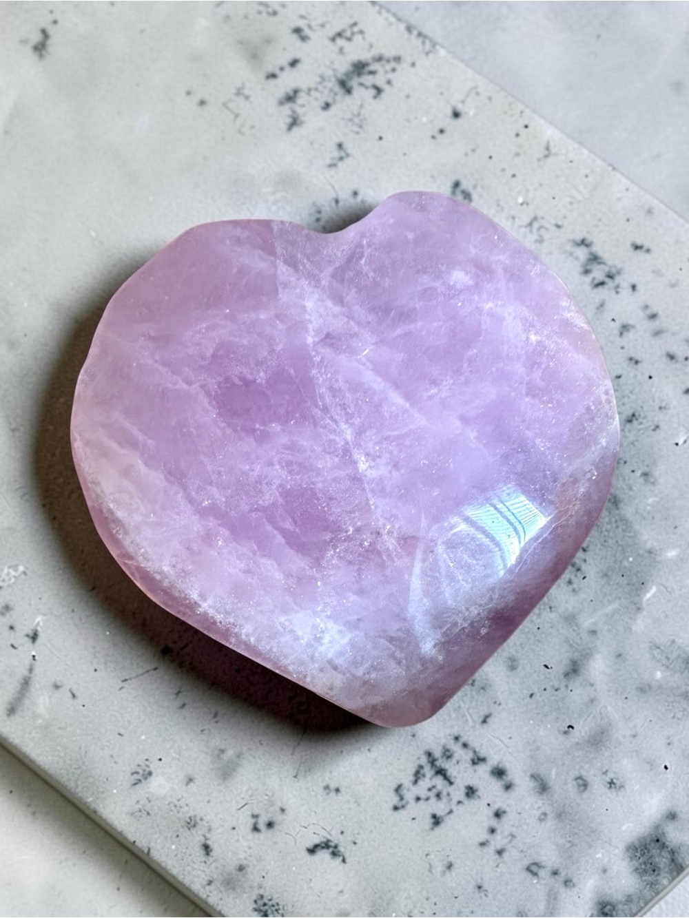Amethyst Crystal Heart
